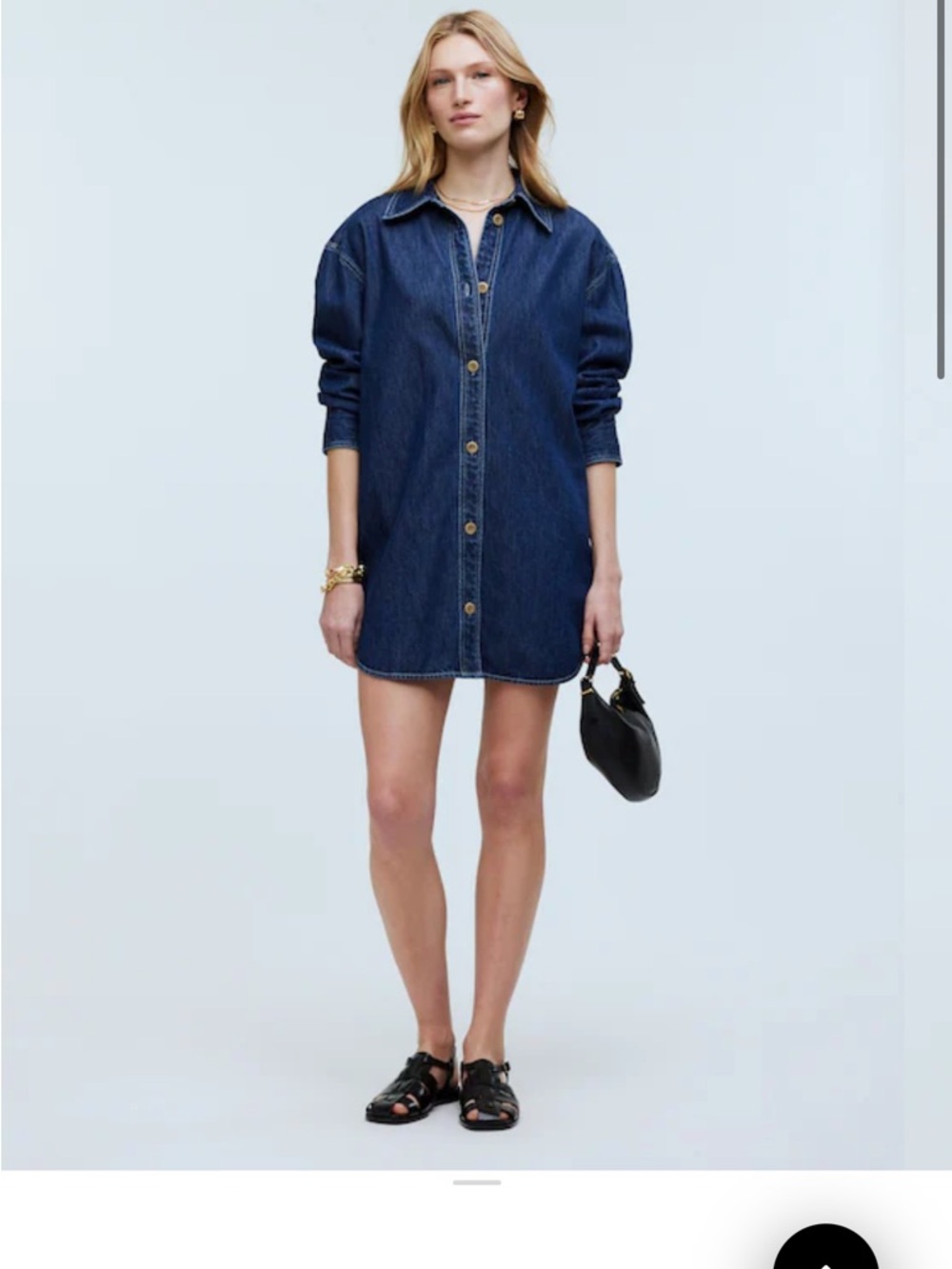 Madewell Dark Blue Denim Dress/Shirt Jacket